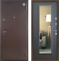Стальная дверь Бульдорс 14T с зеркалом, Цвет 