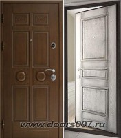 Входная дверь Стальной портье H-82 Орех + Шпон 